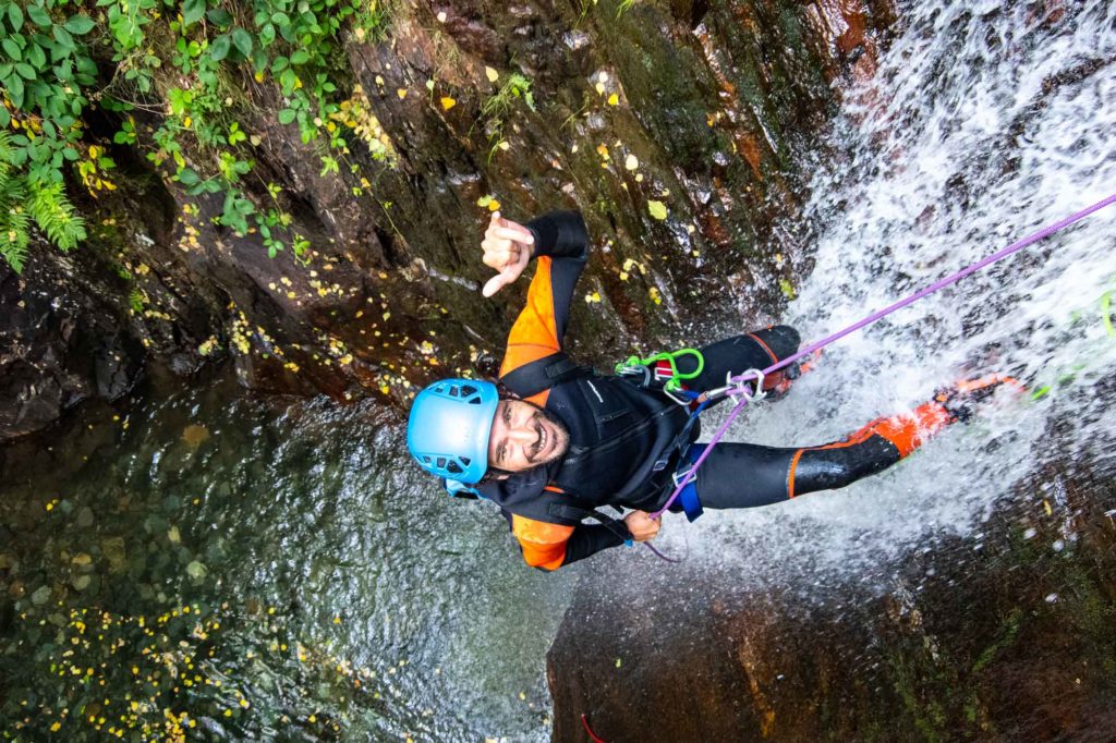 cascade canyoning argensou sourire