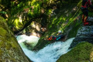 rappel toboggan eau mousse outdoor