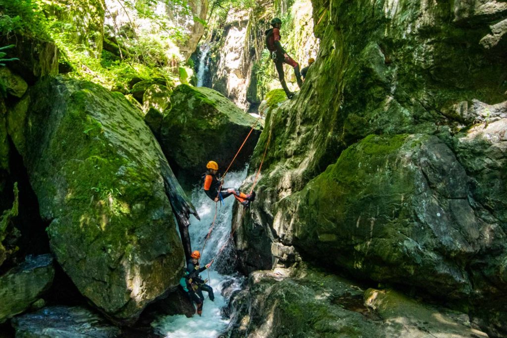 rappel canyon marc corde